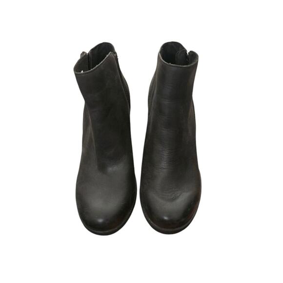 Sorel Wedge Side Zip Bootie Black Womens 6.5 Leather - Picture 2 of 6